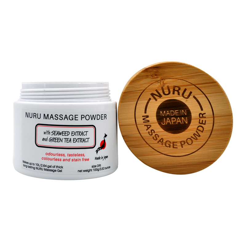 EROTICGEL «Nuru Massage Gel Powder - ORI Edition» with Seaweed Extract and Green Tea Extract, japanisches Massagegel-Pulver mit Grünem Tee und Algen-Extrakt, 100g